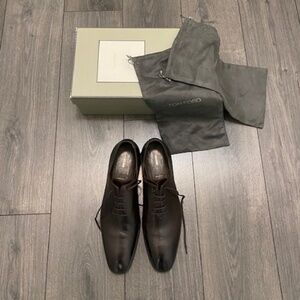 Tom Ford Elkan Evening Wholecut Brown Leather Oxford Shoes Size 11